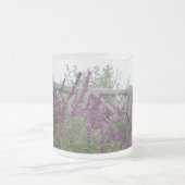 紫色の列 フロストグラスマグカップ (中央)