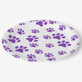 紫色の前刷り ペーパープレート (アングル)