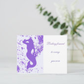 紫色の前方の人魚 ポストカード (スタンド正面)