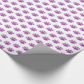 紫色の前部印刷パターン ラッピングペーパー (角)