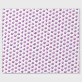 紫色の前部印刷パターン ラッピングペーパー (フラット)