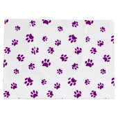 紫色の前部印刷パターン ラージペーパーバッグ (裏面)