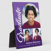 紫色の卒業式3フォトアーはっきりしたチスクリプトモダン フォトプラーク (側面)