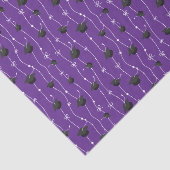 紫色の卒業用キャップとリボン 薄葉紙 (詳細)