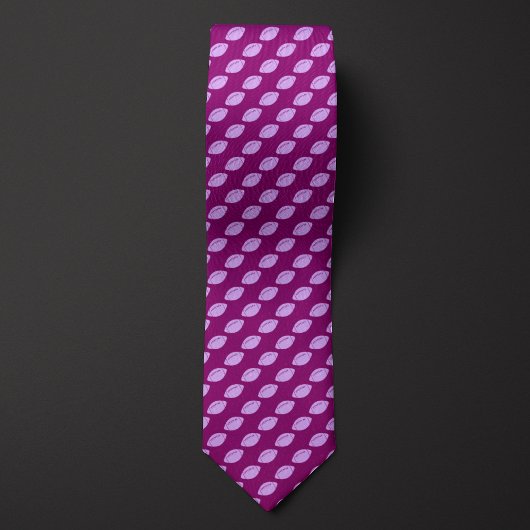 紫色の単色サッカー ネクタイ