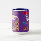 紫色の収穫の月の輝き マグカップ (中央)