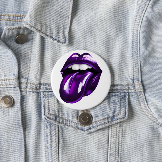 紫色の口 缶バッジ (インサイチュ)