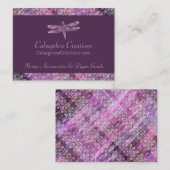 紫色の古さび: トンボ 名刺 (正面/裏面)