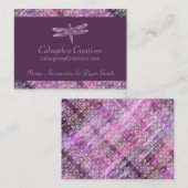 紫色の古さび: トンボ 名刺 (正面/裏面)