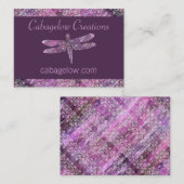 紫色の古さび: トンボ 名刺 (正面/裏面)