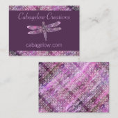 紫色の古さび: トンボ 名刺 (正面/裏面)