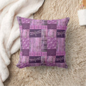 紫色の古さび: モザイク クッション (ブランケット)