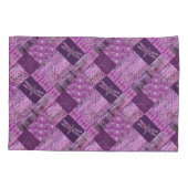 紫色の古さび: モザイク 枕カバー (裏面)