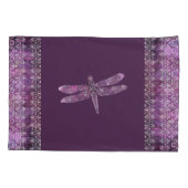 紫色の古さび: 線条細工トンボ 枕カバー (裏面)