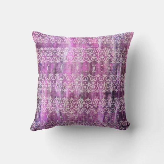 紫色の古さび: 線条細工 クッション (裏面)