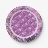 紫色の古さび: 蝶 ペーパープレート (正面)