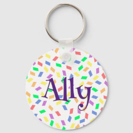 紫色の同盟 | pastel rainbow sprinking キーホルダー