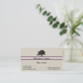 紫色の名刺のオークの木のプランテーション 名刺 (スタンド正面)