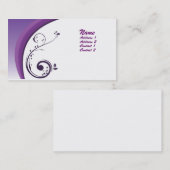 紫色の名刺 名刺 (正面/裏面)