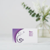 紫色の名刺 名刺 (スタンド正面)