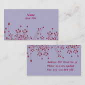 紫色の名刺 名刺 (正面/裏面)