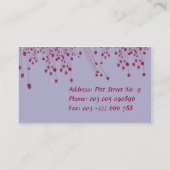 紫色の名刺 名刺 (裏面)