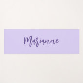 紫色の名前をカスタムするスクリプト ヨガマット (正面(横))