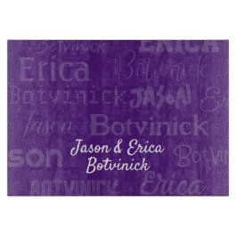 紫色の名前Chalahボード カッティングボード