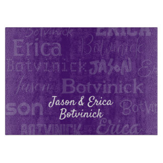 紫色の名前Chalahボード カッティングボード