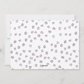 紫色の喜びのスノーフレーク水平アーチ2写真 シーズンカード (裏面)