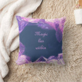 紫色の嚢胞の魔法は クッション (ブランケット)