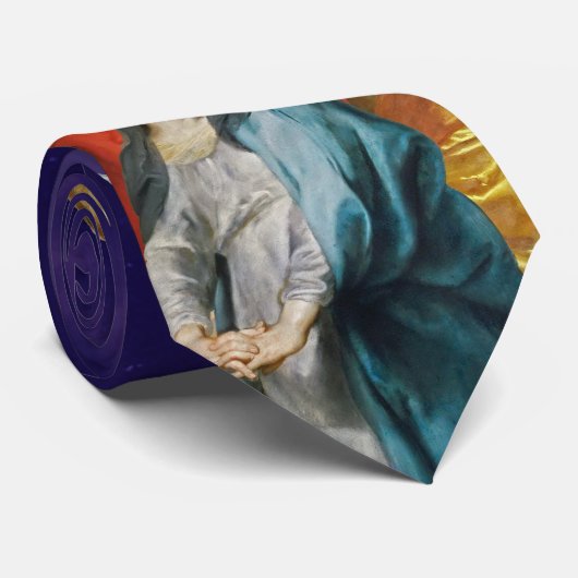 紫色の四旬日日曜日の十字架キリストのネックタイ ネクタイ (ロール)