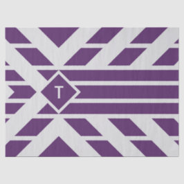 紫色の四角形ストライプのティッシュペーパー 薄葉紙