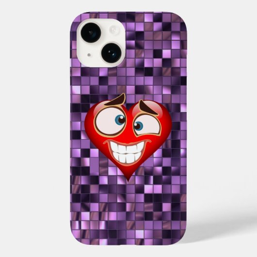 紫色の四角形 Case-Mate iPhoneケース (裏面)