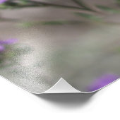 紫色の塩ヘリオトロープのワイルドフラワーパターン フォトプリント            (角)