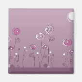 紫色の夏の磁石 マグネット (正面)