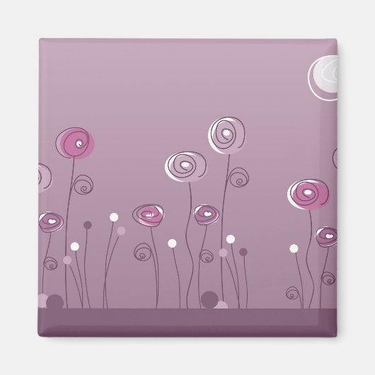 紫色の夏の磁石 マグネット (正面)