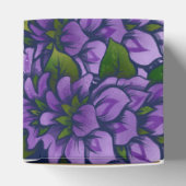 紫色の夏フローラアート薄紫ガーデニングパターン フェイバーボックス (上部)