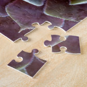 紫色の多肉質のクローズアップ ジグソーパズル (側面)