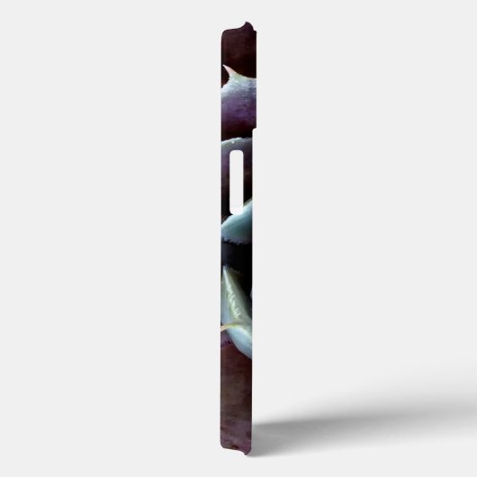 紫色の多肉質のクローズアップ Case-Mate iPhoneケース (裏面 / 右)