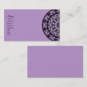 紫色の夢の万華鏡のように千変万化するパターン 名刺 (正面/裏面)