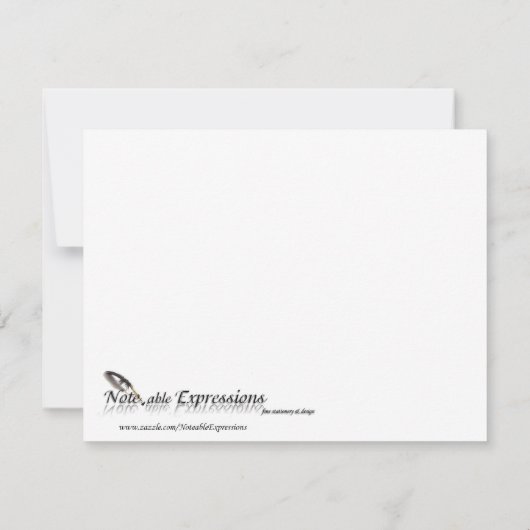 紫色の大切な孔雀、ティール（緑がかった色）および緑 出欠カード (裏面)