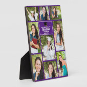 紫色の大学院フォトコラージュ卒業記念テープ フォトプラーク (側面)