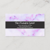 紫色の大理石テクスチャの背景 名刺 (裏面)