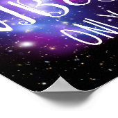 紫色の天の良い雰囲気のみ ポスター (角)