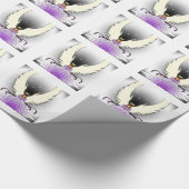 紫色の天使の包装紙 ラッピングペーパー (角)