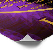 紫色の天使王室ののような翼のポストの黄金の規則。 ポスター (角)