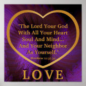 紫色の天使王室ののような翼のポストの黄金の規則。 ポスター (正面)