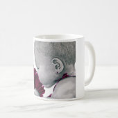紫色の女の子1のマグ コーヒーマグカップ (正面右)