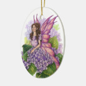 紫色の妖精のオーナメント セラミックオーナメント (左)